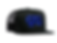 GAS Trucker Hat Black Blue Logo