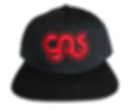 GAS Snapback hat black and red logo