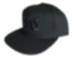 GAS Snapback hat black on black logo
